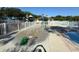 A splash pad with water features and a playground creates an ideal place for children to cool off and have fun at 5554 Riva Ridge Dr, Wesley Chapel, FL 33544