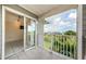 Relax on this condo's balcony with views of the lush landscaping and enjoy the fresh air at 5712 Biscayne Ct # 205, New Port Richey, FL 34652