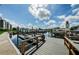 The community dock features slips for boats and watercraft, and views of the water at 5712 Biscayne Ct # 205, New Port Richey, FL 34652
