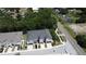Aerial view of townhomes showing the roof and the surrounding lush landscaping in the neighborhood at 6617 Citrus Creek Ln, Tampa, FL 33625
