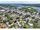 Aerial view of a home and neighborhood, showcasing its desirable location and lush surroundings at 10828 99Th Pl, Seminole, FL 33772