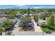 An aerial view of the property highlights its prime location in a vibrant neighborhood with tree-lined streets at 1110 36Th N Ave, St Petersburg, FL 33704