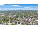 Expansive aerial view of the neighborhood, showcasing the property's location with a city skyline view at 1110 36Th N Ave, St Petersburg, FL 33704