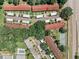 Aerial view of the condo community with well-maintained landscaping and convenient carport parking at 11511 113Th St # 35E, Largo, FL 33778