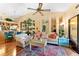 Cozy living room showcasing hardwood floors and neutral walls that complement a beachy decor style at 11511 113Th St # 35E, Largo, FL 33778