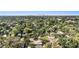 Aerial shot of the city skyline viewed over a residential neighborhood at 1207 E Giddens Ave, Tampa, FL 33603