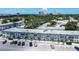 Aerial view of the condo with ample parking, beautiful landscaping, and a desirable location at 1221 Drew St # B17, Clearwater, FL 33755