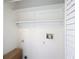 Empty closet with white shelving and fresh paint at 1530 High Knoll Dr, Brandon, FL 33511