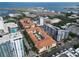 Aerial view of the building complex with the ocean, marina and airport nearby at 200 4Th S Ave # 303, St Petersburg, FL 33701