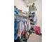 Walk-in closet features ample hanging and shelving space for organized storage at 200 4Th S Ave # 303, St Petersburg, FL 33701