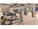 Modern gym featuring rows of elliptical machines and other fitness equipment for a complete workout experience at 2309 New Orchard Ct, Sun City Center, FL 33573