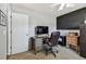 This bedroom features a functional desk space, perfect for a home office or study area at 3041 Avalon Terrace Dr, Valrico, FL 33596