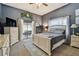 Relaxing bedroom features soft colors, natural light, and access to the patio at 3041 Avalon Terrace Dr, Valrico, FL 33596