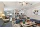 Open-concept living area with dining and kitchen views at 3041 Avalon Terrace Dr, Valrico, FL 33596