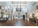 An expansive clubhouse interior featuring high ceilings, elegant lighting, and stylish decor at 3119 Bent Creek Dr, Valrico, FL 33596
