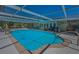Sparkling in-ground pool with a screened enclosure and a spacious deck at 3133 Pineview Dr, Holiday, FL 34691