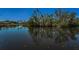 Scenic water view of a tranquil canal with calm and inviting water at 3133 Pineview Dr, Holiday, FL 34691