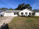Charming single-story home with a well-maintained lawn and attached one car garage at 3655 Dellefield St, New Port Richey, FL 34655