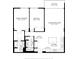 Detailed floor plan showcasing the layout of the primary bedroom, kitchen, living room and balcony at 400 Island Way # 210, Clearwater Beach, FL 33767