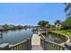 Scenic waterfront view from the private dock and boat lift, perfect for boating enthusiasts at 4226 Saltwater Blvd, Tampa, FL 33615