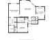 Layout showcasing primary bedroom, bathroom, living room, kitchen, and second bedroom at 476 Santa Cruz Ne Pl # C, St Petersburg, FL 33703