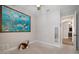 bedroom with a nautical picture, open wall space, and plush carpeting at 5609 Silver Sun Dr, Apollo Beach, FL 33572