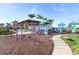Community playground features swings, slides, and covered picnic areas for children and families at 5609 Silver Sun Dr, Apollo Beach, FL 33572
