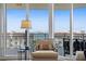 Relaxing balcony with comfortable seating and views of the bay at 5823 Bowen Daniel Dr # 606, Tampa, FL 33616