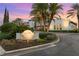 Beautiful Westshore Yacht Club entrance and sign landscaped with lush greenery at 5823 Bowen Daniel Dr # 606, Tampa, FL 33616