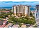 Lovely building, complete with a beautiful garden and fountain at the front at 5823 Bowen Daniel Dr # 606, Tampa, FL 33616