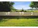 Green backyard with a privacy fence and mature trees, offering a peaceful outdoor space at 11548 Crowned Sparrow Ln, Tampa, FL 33626