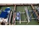 Birds eye view of boat lifts, boats, and jet skis docked on the water, ready for fun at 1581 Gulf Blvd # 301N, Clearwater Beach, FL 33767