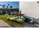 Storage area with surfboards and kayaks for water sports enthusiasts at 1581 Gulf Blvd # 301N, Clearwater Beach, FL 33767