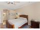 Well-lit bedroom featuring hardwood floors, neutral walls, and ample natural light from the windows at 19194 Lake Audubon Dr, Tampa, FL 33647