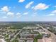 Aerial view of the neighborhood in a lush green surrounding at 246 Castlekeeper Pl, Valrico, FL 33594