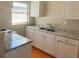 Bright kitchen with white cabinets and a double sink at 3851 72Nd N St, St Petersburg, FL 33709