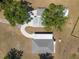 Birds-eye view of home and its landscaping, plus the extended driveway at 4416 Tevalo Dr, Valrico, FL 33596