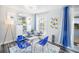 Bright dining area with modern decor and seating for four at 4816 Snook Se Dr # F, St Petersburg, FL 33705