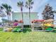 Outdoor kayak storage racks for community use, offering convenience for water activities on site at 4816 Snook Se Dr # F, St Petersburg, FL 33705
