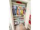 Organized closet features custom shelving and storage baskets for maximum convenience at 518 Greg St, Valrico, FL 33594