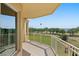 Relaxing balcony with beautiful views of the bay and tree-lined shoreline at 555 5Th Ne Ave # 424, St Petersburg, FL 33701
