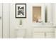 Bright bathroom featuring modern fixtures, white cabinets, and a subway tile shower at 6838 E 115Th St, Palmetto, FL 34221