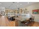 Open-concept kitchen featuring dual islands with bar seating and lots of natural light at 7508 N Ola Ave, Tampa, FL 33604