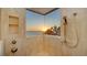 Beautiful tile shower boasts an ocean view perfect for relaxing after a long day at 770 N Manasota Key Rd, Englewood, FL 34223