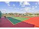 Well-maintained tennis courts in a vibrant community, ideal for recreational sports and activities at 1231 Godavari Way # 103, Wesley Chapel, FL 33543