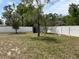Fenced backyard providing privacy and security at 12447 Drysdale St, Spring Hill, FL 34609