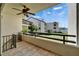 Spacious balcony offers an outdoor area with scenic views of the community and surrounding landscape at 126 1St E St # 102, Tierra Verde, FL 33715