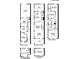 Detailed floor plan showcasing the layout of a three-story home, including room dimensions and features at 1922 W Fig St # 1, Tampa, FL 33609
