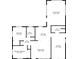 Detailed floor plan of the home showcasing the layout of the living room, kitchen, bedrooms, bathrooms, and garage at 250 W Canal Dr, Palm Harbor, FL 34684