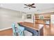 Eat-in kitchen with island and stainless appliances at 250 W Canal Dr, Palm Harbor, FL 34684